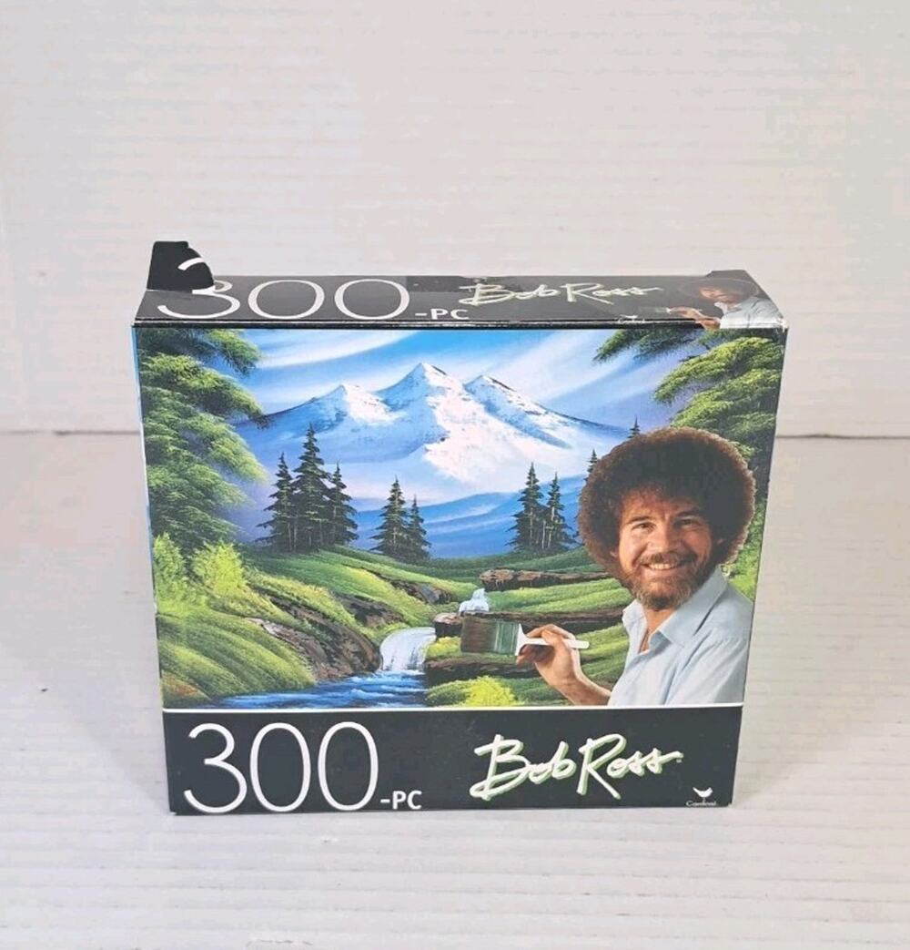 NEW Bob Ross Mountain Hideaway 300 Pc Puzzle 14"x11" Cardinal Sealed Art Jigsaw